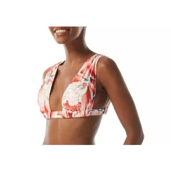 Carmen Marc Valvo Other - CARMEN Marc Valvo Women Ruched Swim Floral Bikini Top.  Size Small.  NWT $94